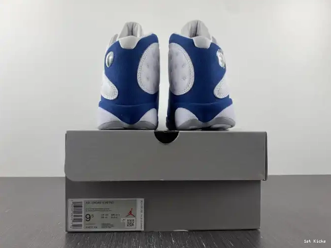 1st Kicks Shoes French 414571-164 Jordan 13 Blue Air 0614
